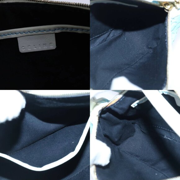 CELINE C Macadam Canvas Accessory Pouch Blue Auth yk16090V - Picture 15 of 16